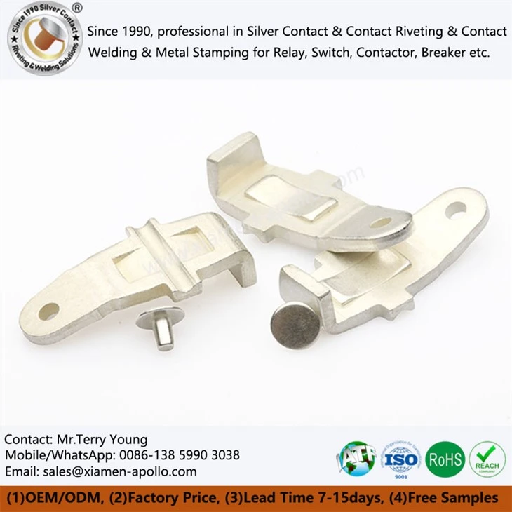 In-die Riveting Silver Contacts In-die Riveting Silver Contacts