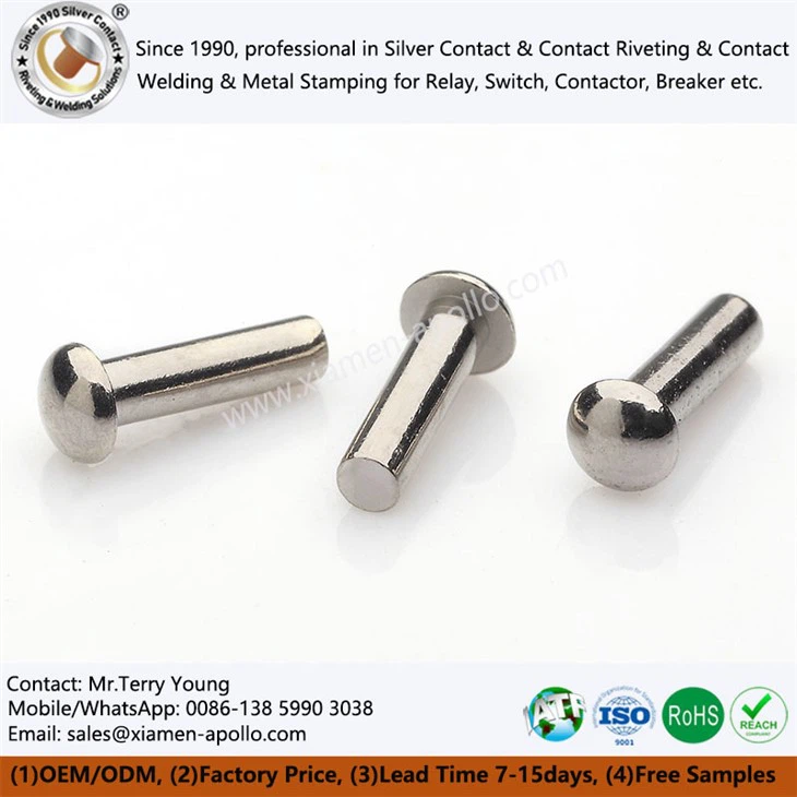 Nickel Plated Rivets Contacts