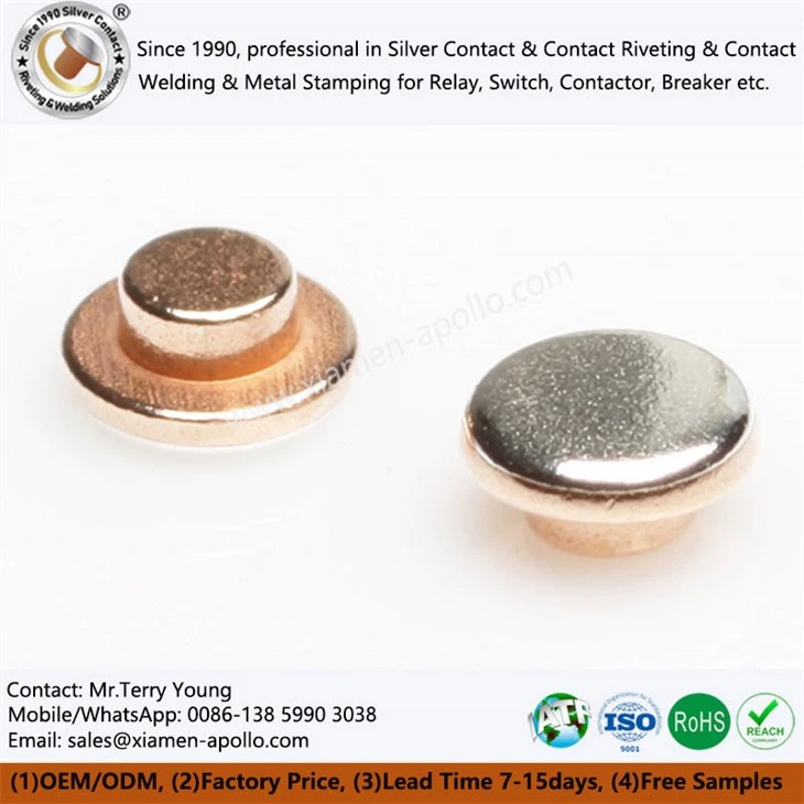 Bimetal Electric Rivet Contact Bimetal Electric Rivet Contact