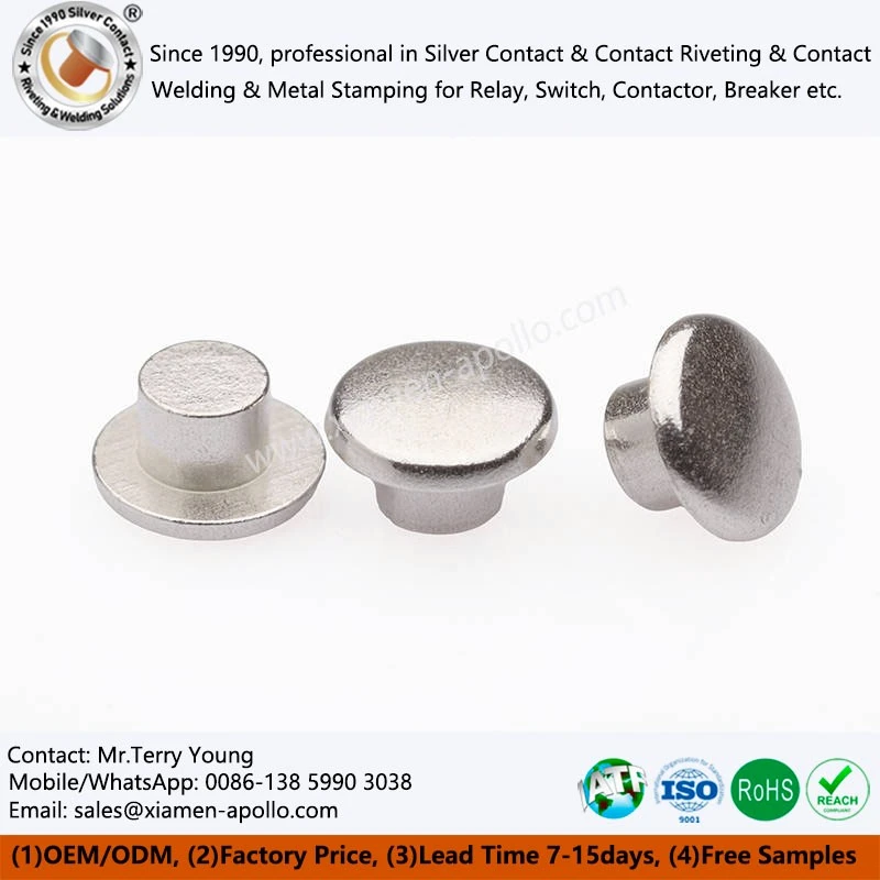 Silver tin oxide solid contact Silver tin oxide solid contact