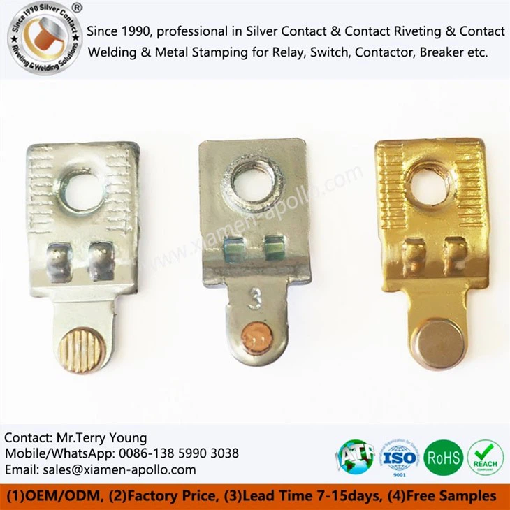 Brass Riveted Static Contact for AC Contactor