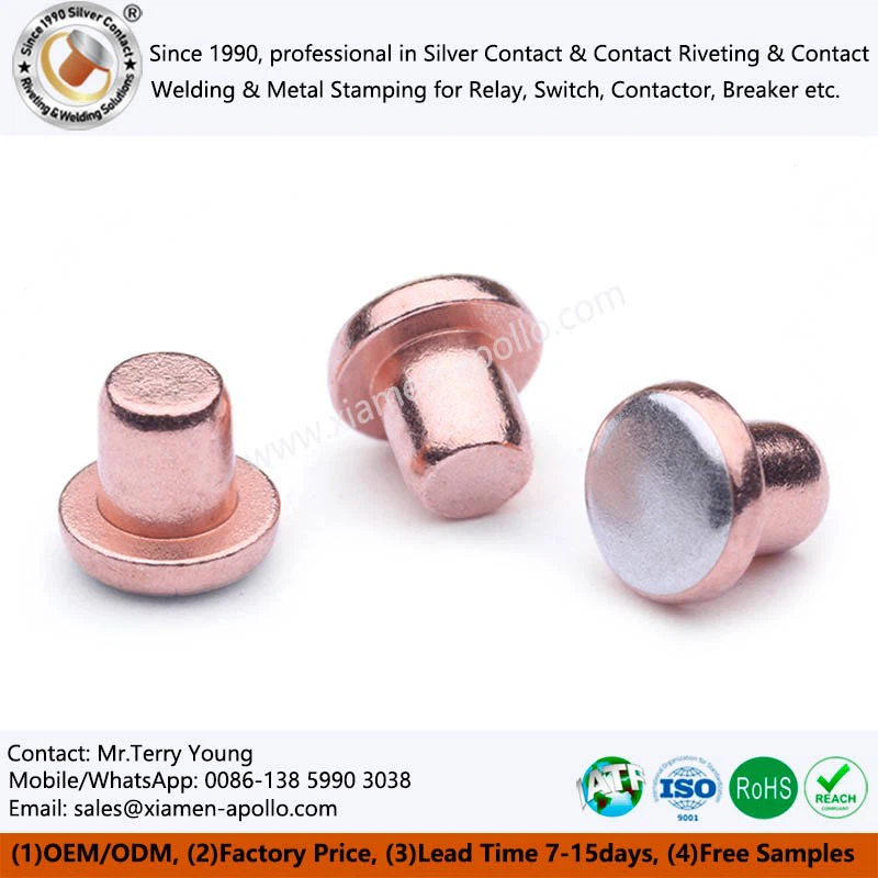 Bimetal Contact Buttons for Relays Bimetal Contact Buttons for Relays