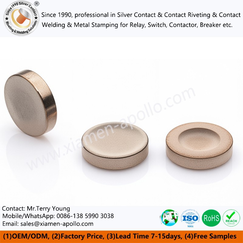 Silver tin oxide soldering silver contacts