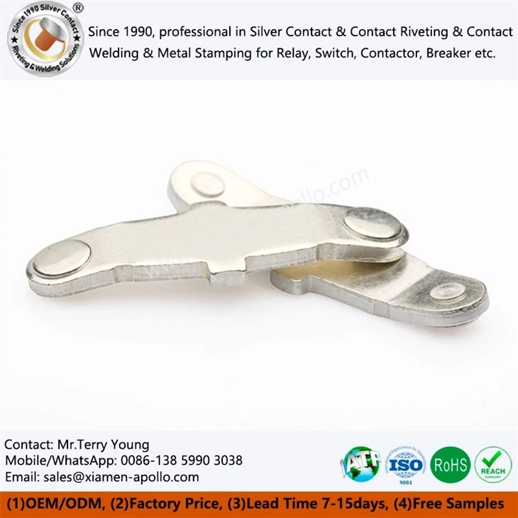 In-Die Riveting with Pure Silver Plate