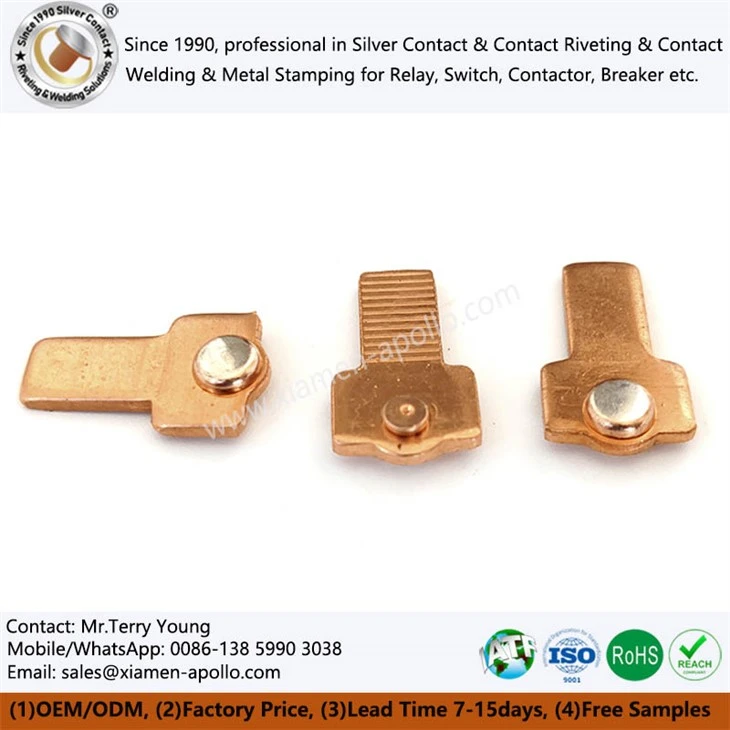 Electrical In-Die Riveting Contacts