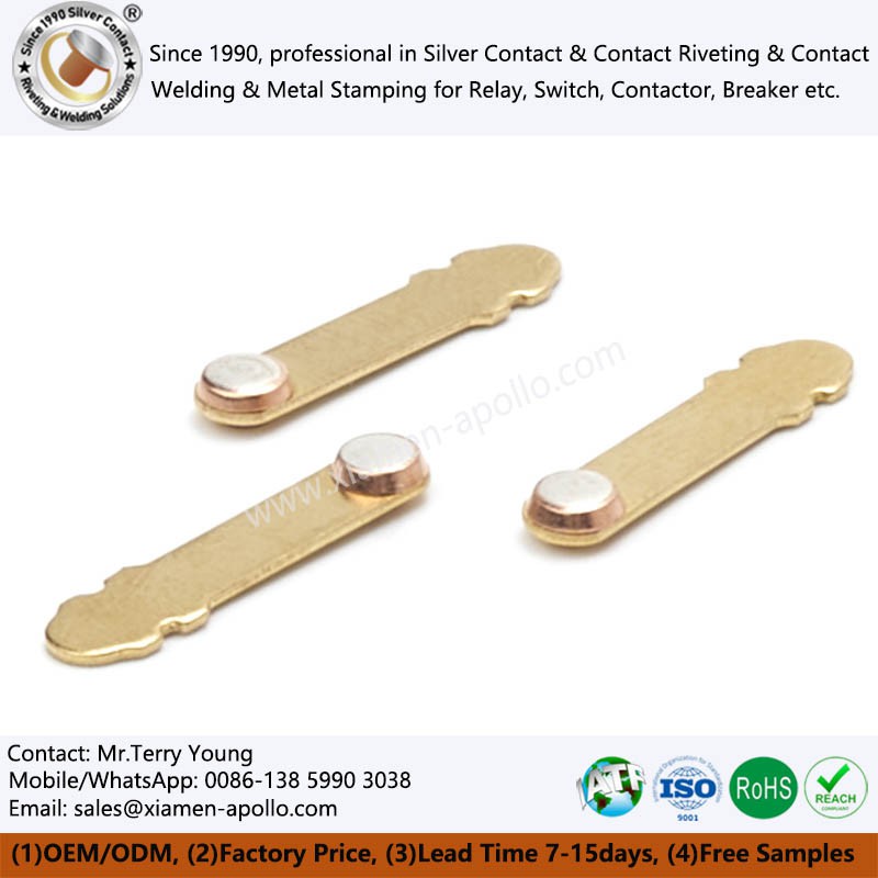 Electrical Silver Bimetal Contact For Switch Socket