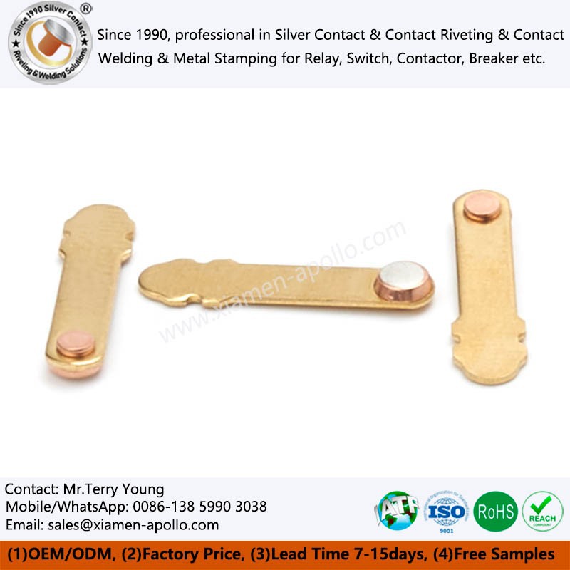 Brass Stamping Electrical Silver Contact