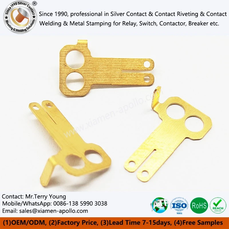 Brass Stamping Electrical Silver Contact Brass Stamping Electrical Silver Contact