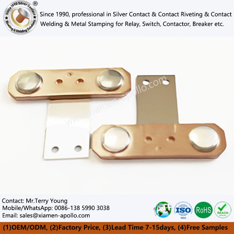 Flat Silver Contacts For PV Power Relay