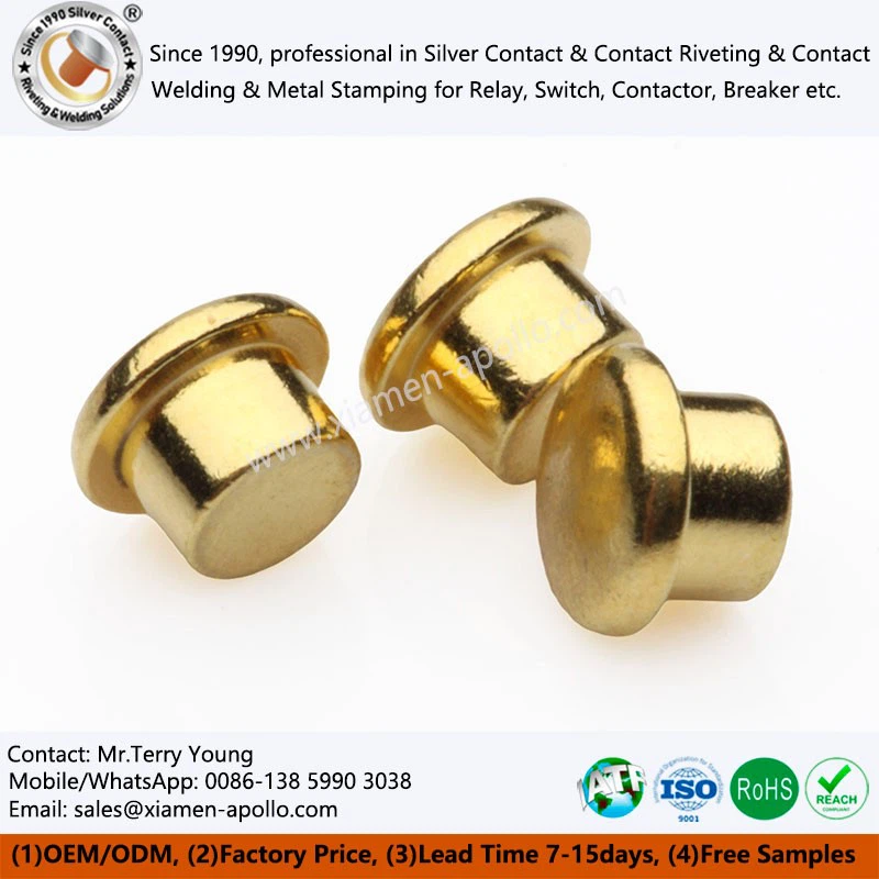 Gold Plating Copper Rivets
