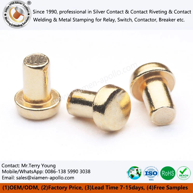 Gold Plated Contacts for Relays