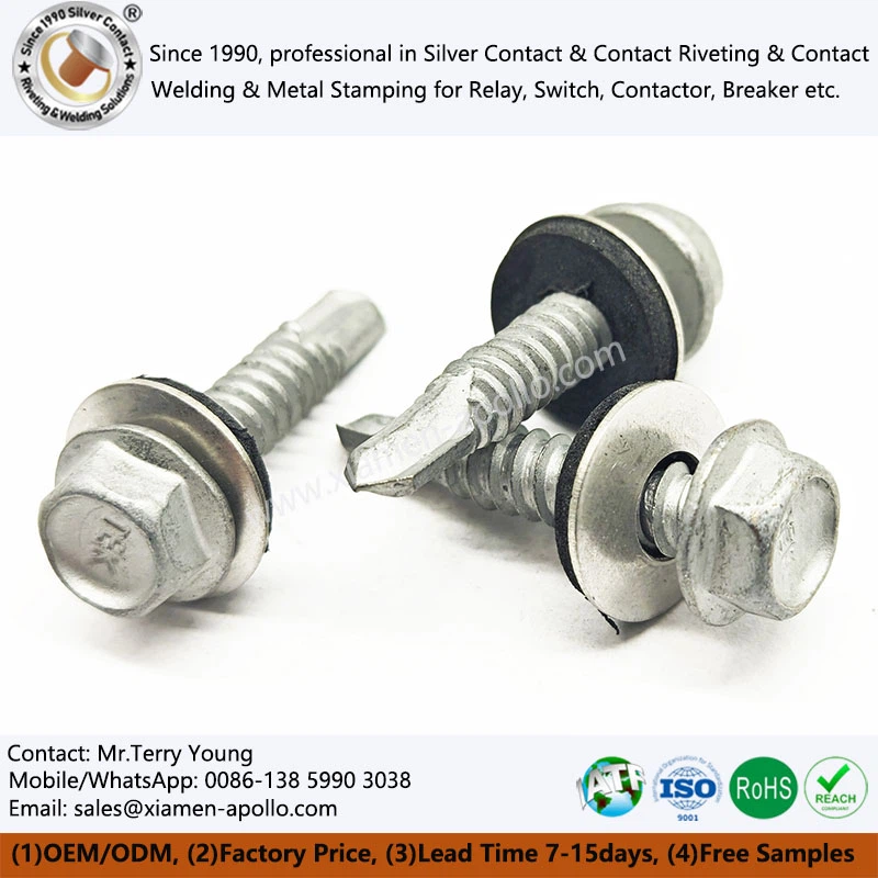 Hex Head Screw With Washer-Integrated Head