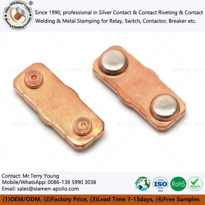In-Die Riveted Moving Contact Assembly