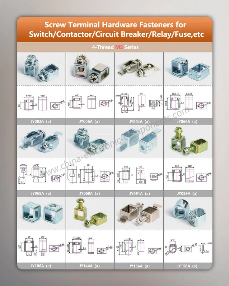 Clamp Screw for Switch/Contactor/Circuit Breaker/Relay/Fuse,etc Clamp Screw for Switch/Contactor/Circuit Breaker/Relay/Fuse,etc