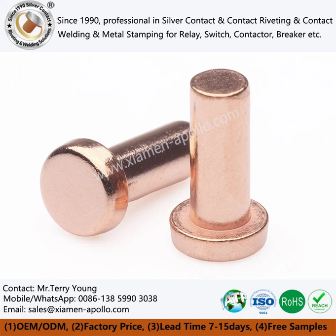Solid Copper Contacts Solid Copper Contacts