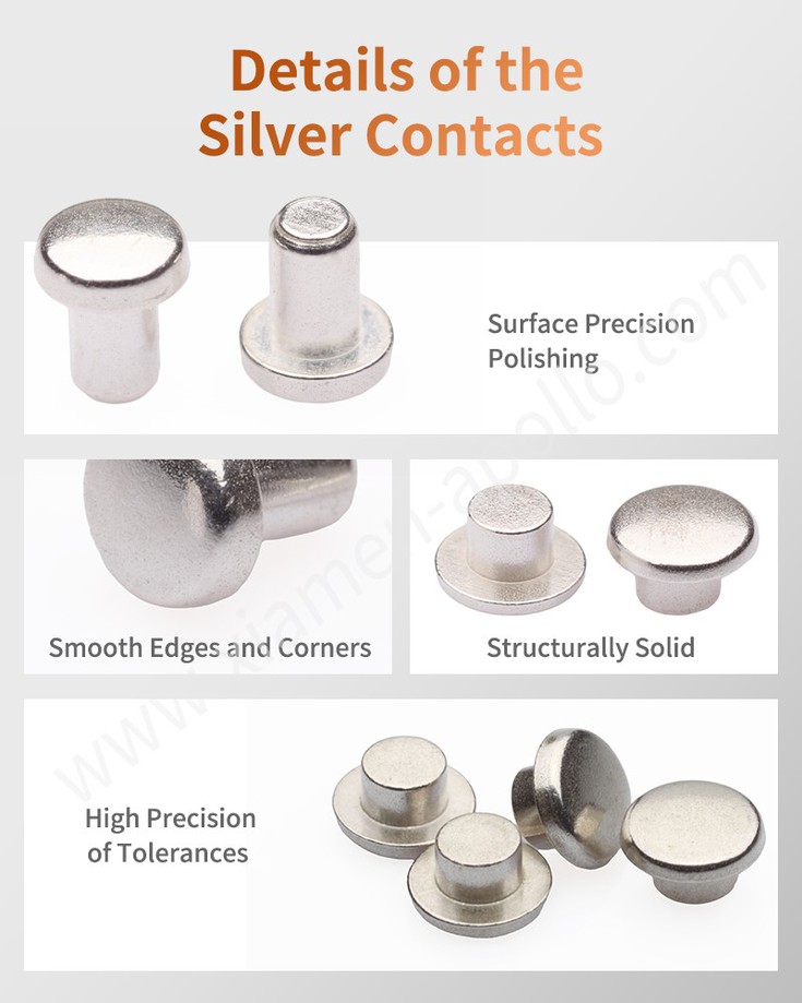 Details of the Silver tin oxide solid contact Details of the Silver tin oxide solid contact