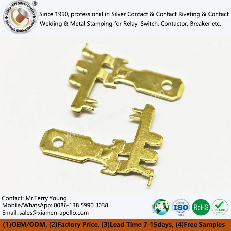 Electrical Metal Brass Stamping Parts for Switch Socket Electrical Metal Brass Stamping Parts for Switch Socket