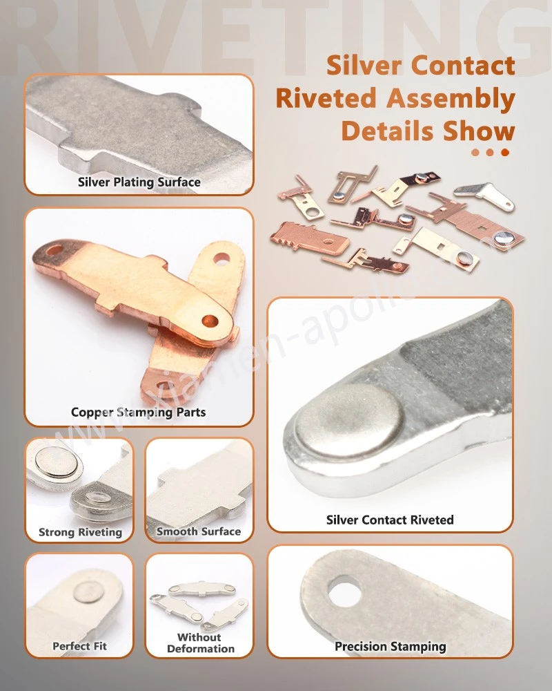 Silver Contact Riveted with Copper Terminal Details Show Silver Contact Riveted with Copper Terminal Details Show