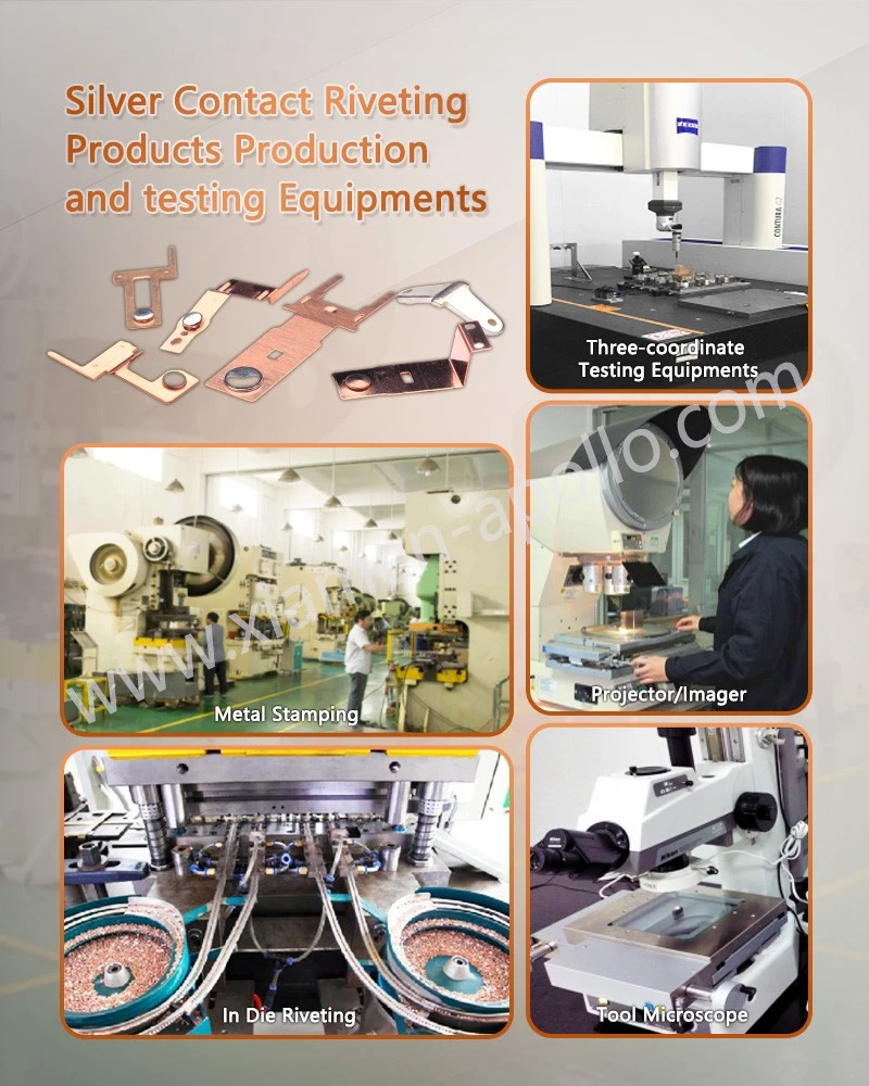 Silver Contact Riveted with Copper Terminal production and testing equipment Silver Contact Riveted with Copper Terminal production and testing equipment