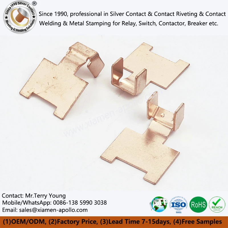 Punching Metal Stamping Copper Contact Parts Punching Metal Stamping Copper Contact Parts