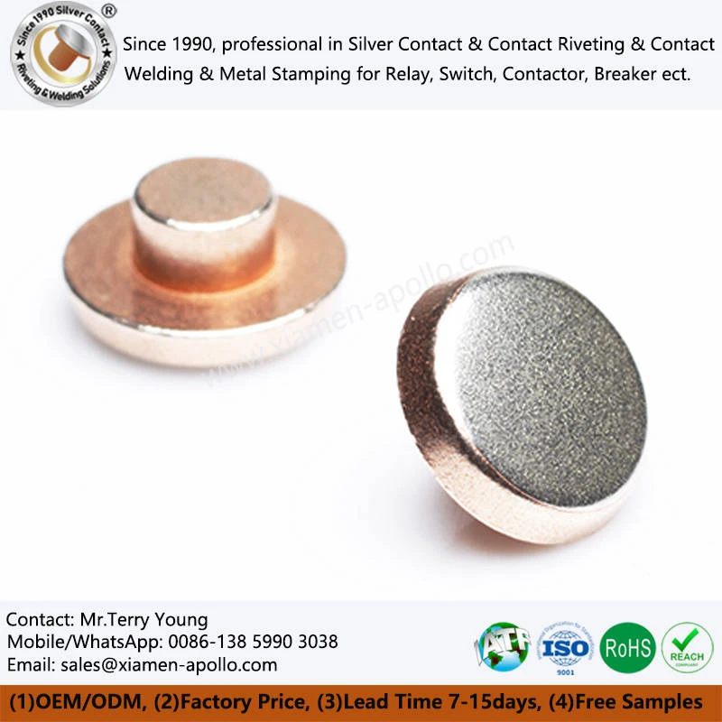 Electrical Bimetal Silver Contacts