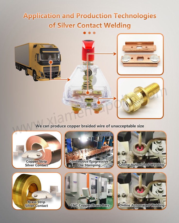 Application and Production Technologies of silver brazed contacts Application and Production Technologies of silver brazed contacts