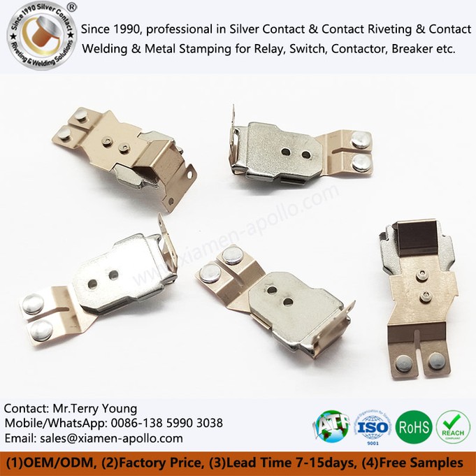 In-Mold Riveting Electrical Contacts In-Mold Riveting Electrical Contacts