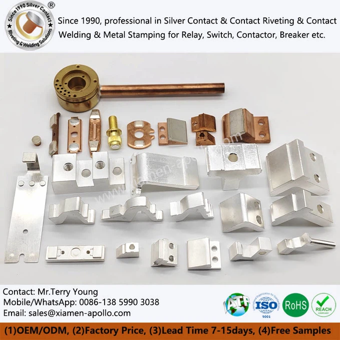 Silver Contact Brazed Assemblies Silver Contact Brazed Assemblies