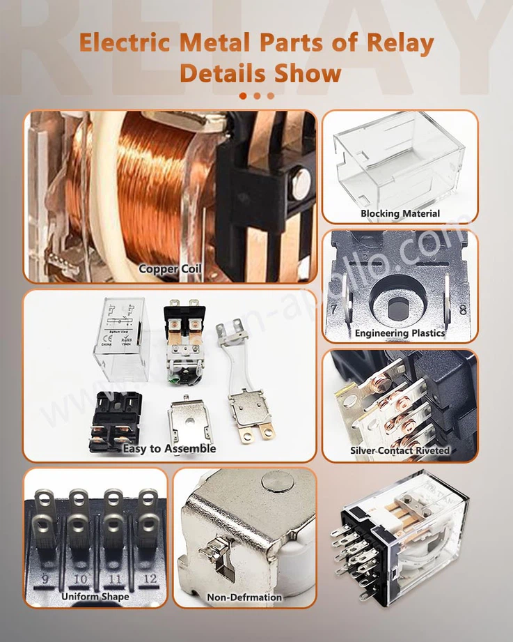 Electric Metal Parts of Relay Details Show Electric Metal Parts of Relay Details Show