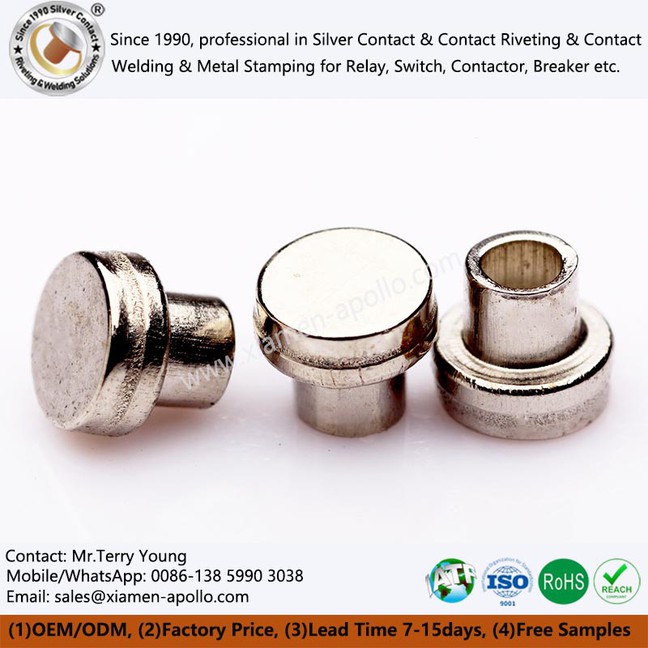Industrial Tungsten Brazed Contacts Rivets Industrial Tungsten Brazed Contacts Rivets