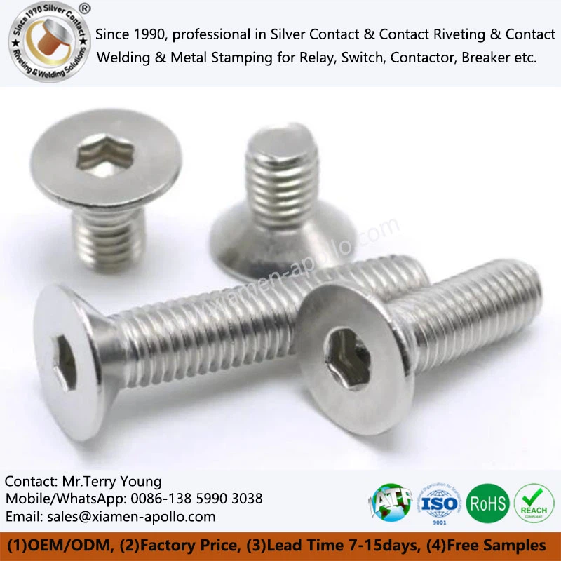 Flat-head Hexagon Socket Stainless Steel Screws Flat-head Hexagon Socket Stainless Steel Screws