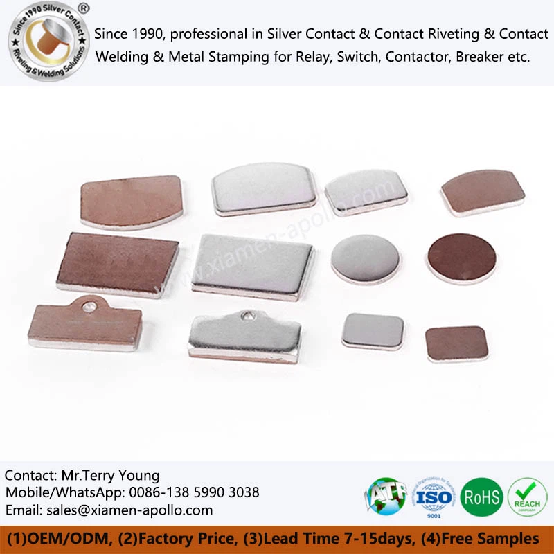 Custom Brazed Composite Rivet Electrical Contacts Custom Brazed Composite Rivet Electrical Contacts