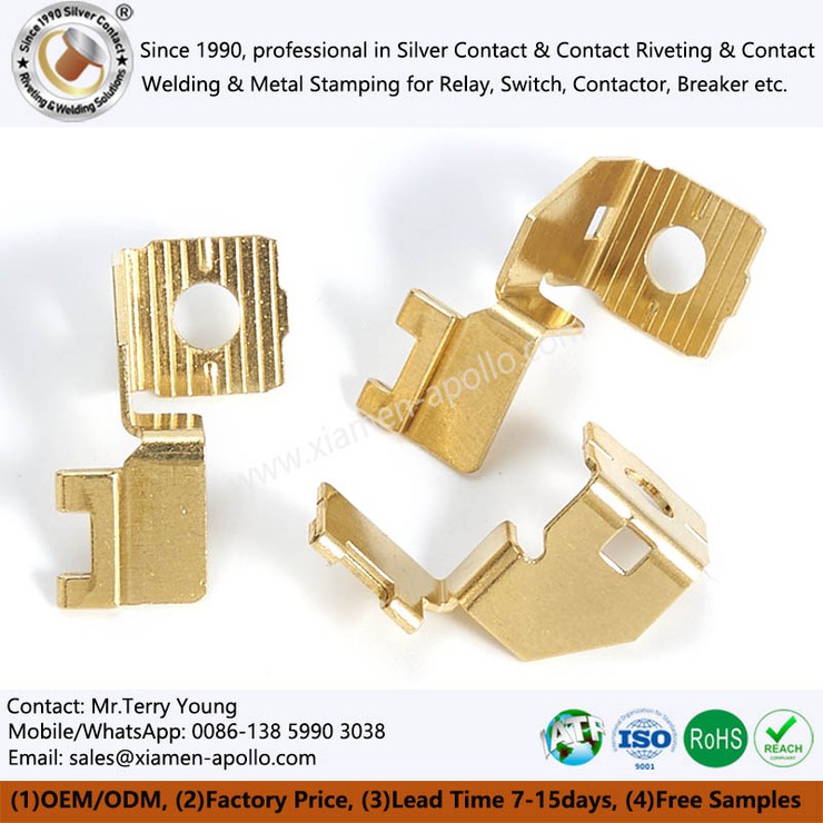 Brass Electrical Contact Stamping Part Brass Electrical Contact Stamping Part