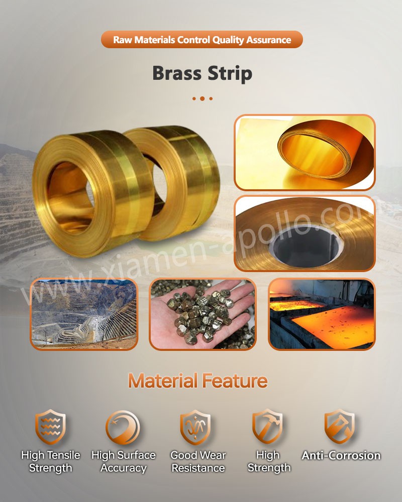 Brass Strip for Brass Precision Stamped Contacts Brass Strip for Brass Precision Stamped Contacts
