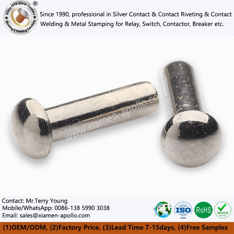 Nickel Plated Contacts Contact Rivets Nickel Plated Contacts Contact Rivets