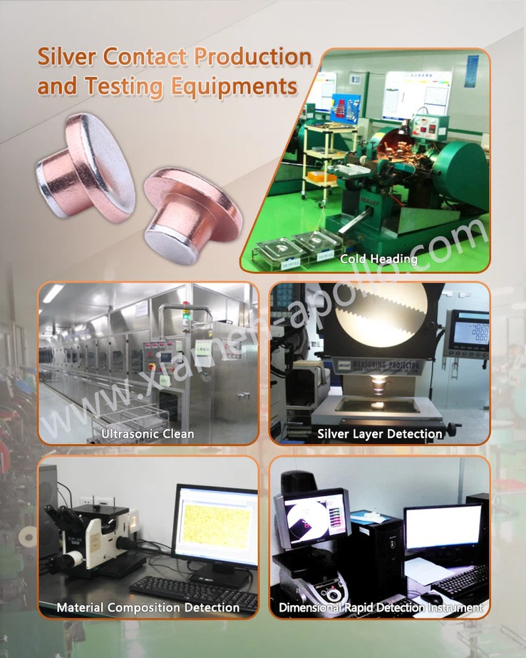 Electrical Silver Bimetal Contact Rivet Production and Testing Equipments Electrical Silver Bimetal Contact Rivet Production and Testing Equipments