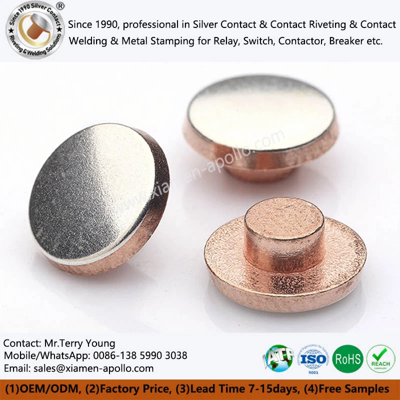 Silver Contact Rivets With Silver Layer Silver Contact Rivets With Silver Layer