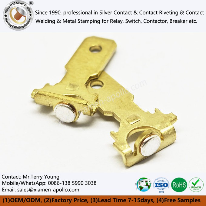 Outlet strip brass Contact Outlet strip brass Contact