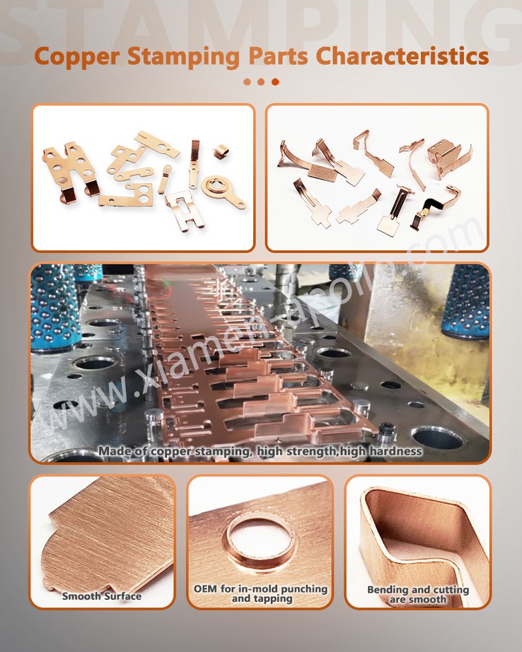 Stamping Riveting Electrical Copper Press Parts For Switch Socket Characteristics Stamping Riveting Electrical Copper Press Parts For Switch Socket Characteristics