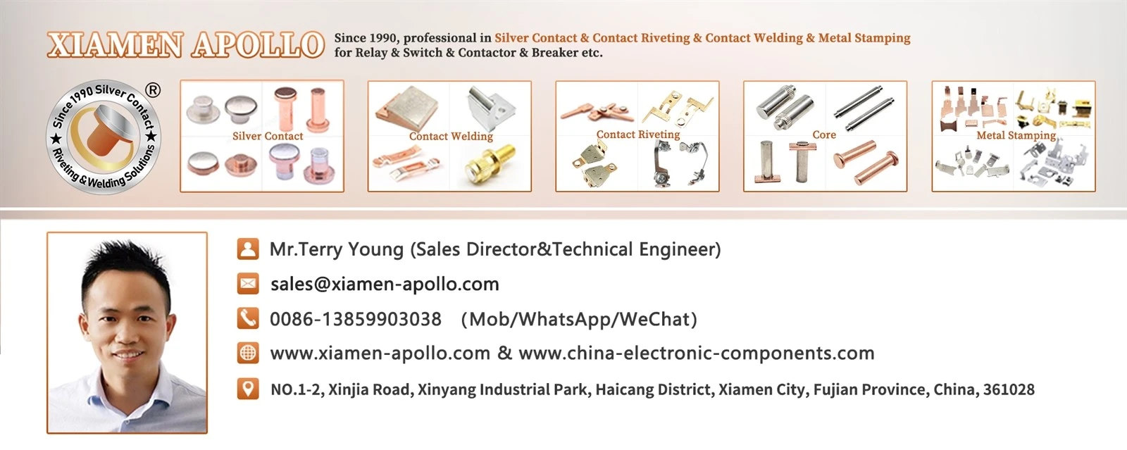 Mr. Terry from Xiamen Apollo Mr. Terry from Xiamen Apollo