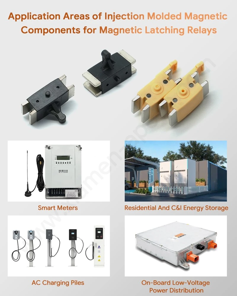 Application Areas of Bistable Relay Overmolded Magnet Plastic Part Application Areas of Bistable Relay Overmolded Magnet Plastic Part