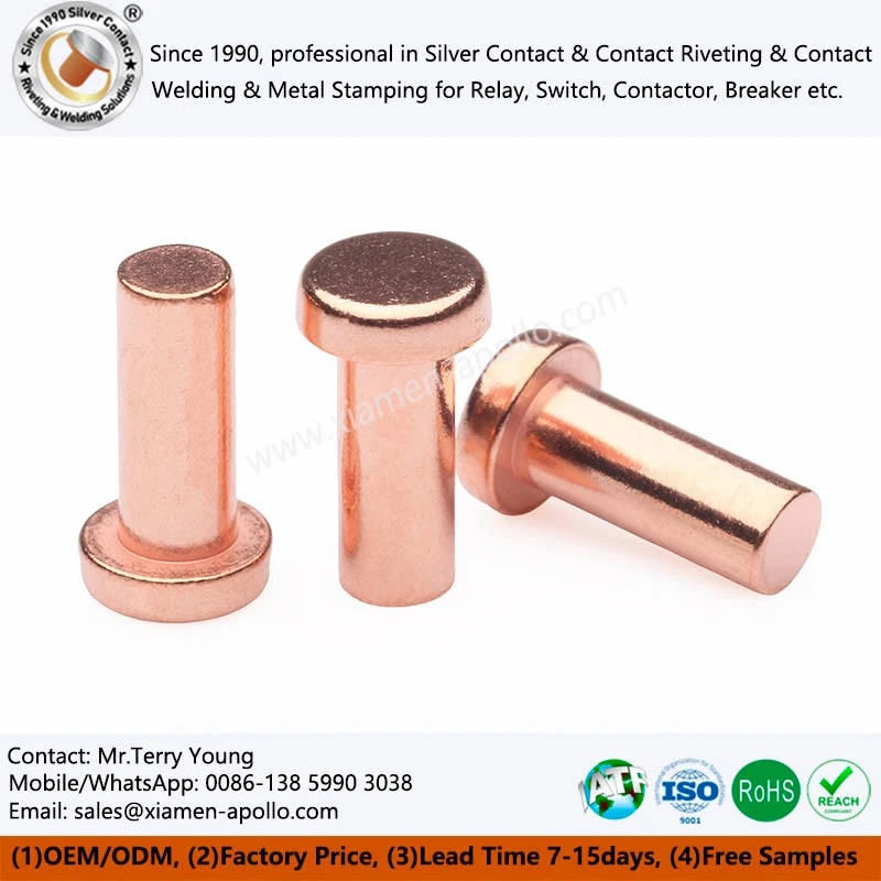 Solid Electrical Copper Contact Solid Electrical Copper Contact