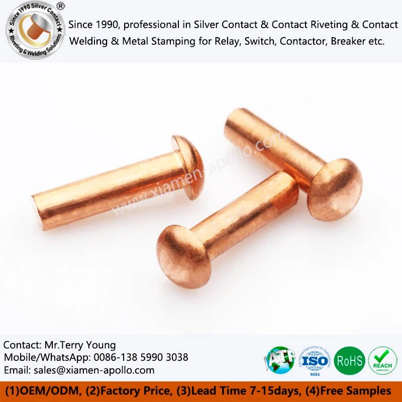 Copper Rivets for Switches Copper Rivets for Switches
