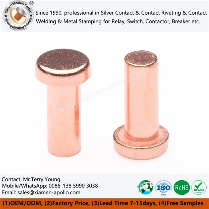 Electrical Solid Copper Contacts Electrical Solid Copper Contacts