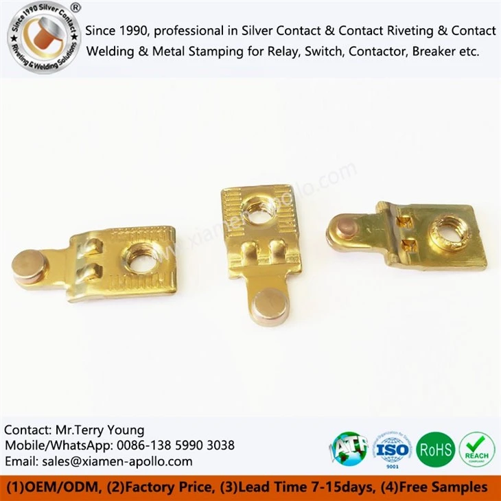 Low-Voltage AC Relay Contact By Riveting Low-Voltage AC Relay Contact By Riveting