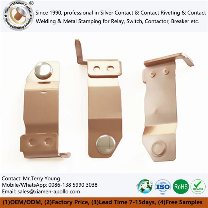 Riveted Contact Copper Stamping Assembly