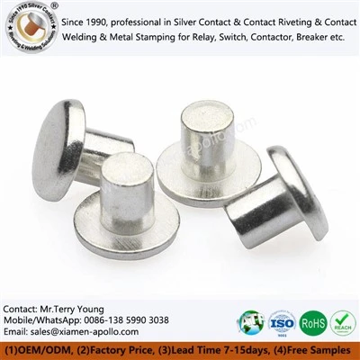 Electrical Contact Rivets For Switches