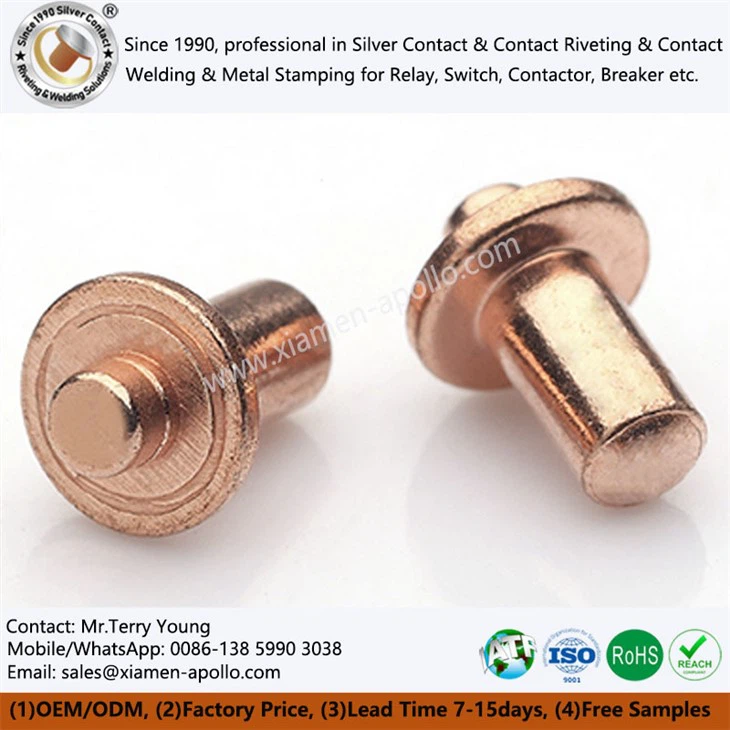 Solid Copper Allotype Contact Rivet