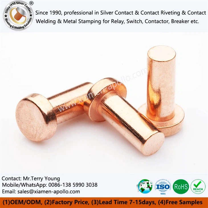Solid Copper Electrical Contacts