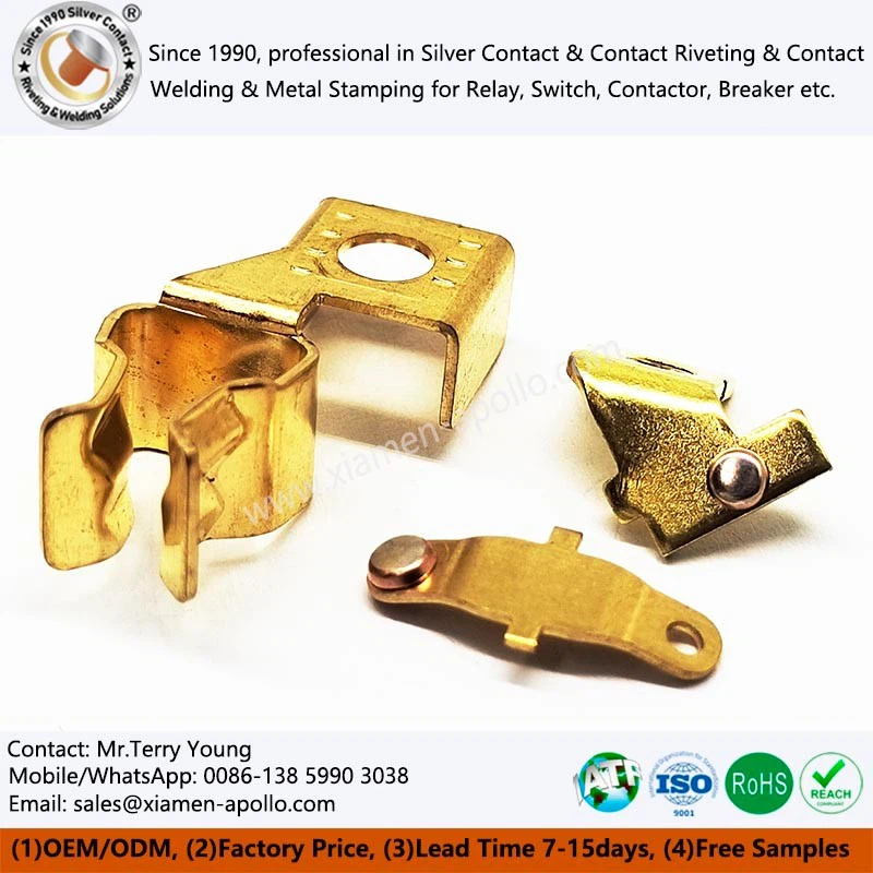 Electrical Contact Stamping Brass Parts Custom